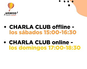 TEMAS. CHARLA CLUB. 11-12 DE NOVIEMBRE